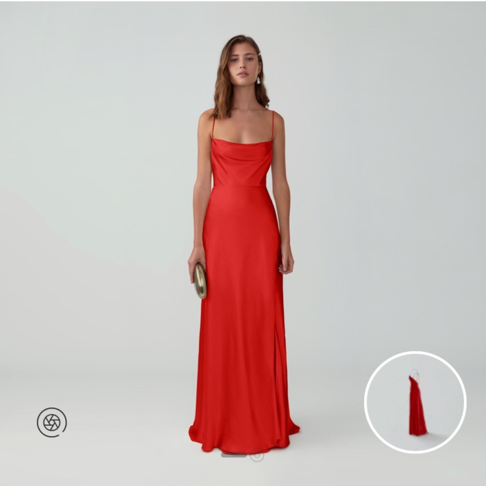 Fame and Partners Strappy Draped Dress +raised back and adjustable straps